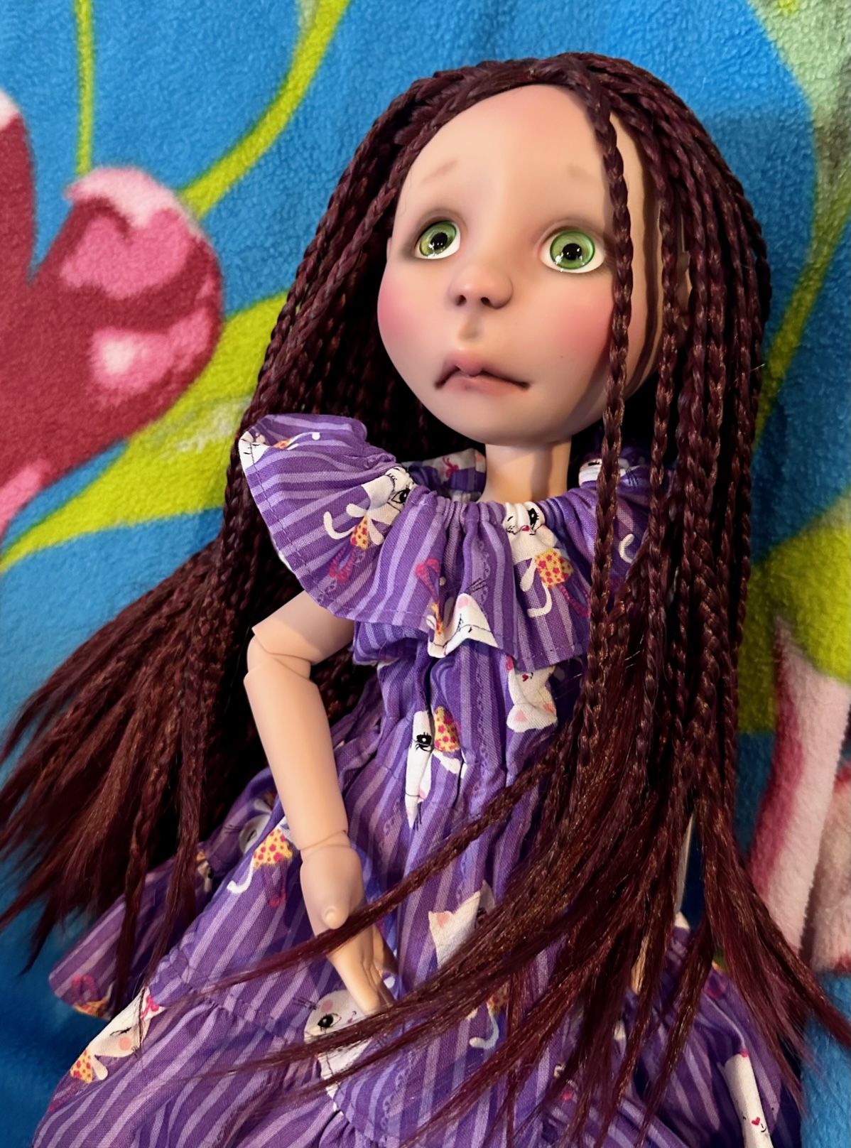 Dolls with best sale braids