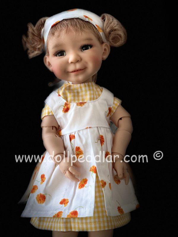 Meadowdolls Moppet Aya Chocolate Resin BJD 15" NUDE New - Image 2