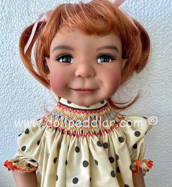 Meadowdolls Moppet Aya Chocolate Resin BJD 15" NUDE New - Image 4