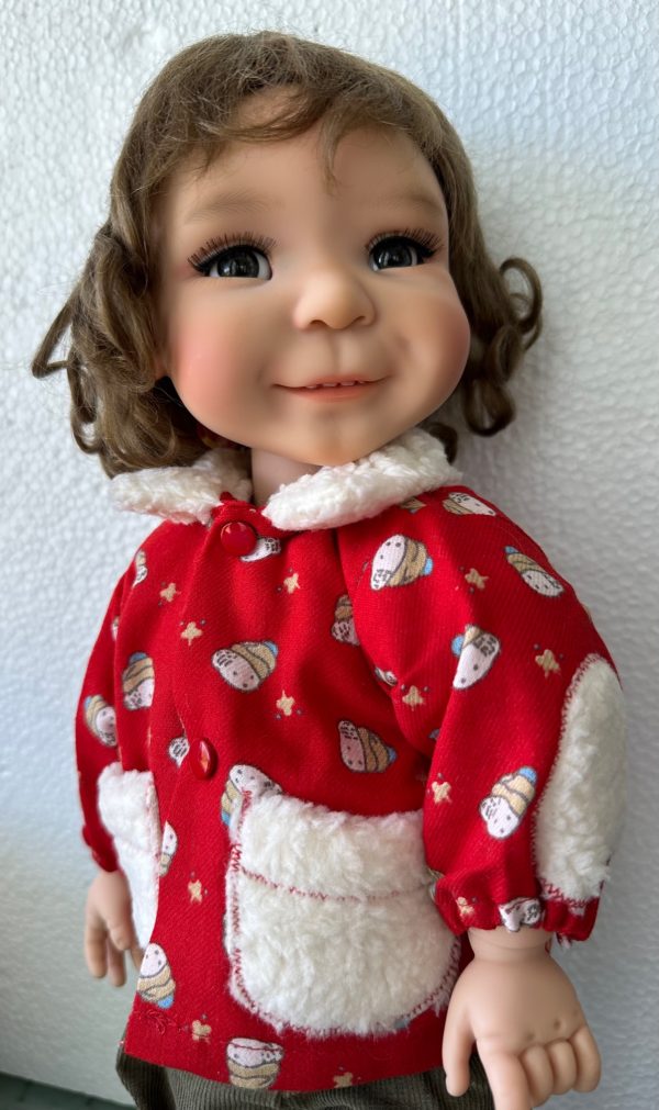 Meadowdolls Moppet Aya Chocolate Resin BJD 15" NUDE New - Image 3