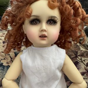 One of a Kind  Bleuette 11.5″ full resin with artist makeup, wig and two- piece white cotton undies  “Sarah”  Mint Condition, New