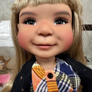 Meadowdolls Moppet AYA Chocolate Resin  ball jointed doll, 15 ” tall with makeup, random eyes..NUDE