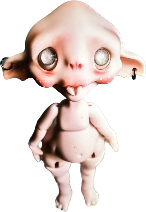Circus Kane  BATULA  6" Gray Resin Glow in the Dark   Faceup by Nefer - Image 6