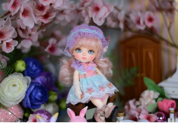 Lati Yellow Blooming Sakura ver Sophie Pink Skin Full Set 16cm - Image 6