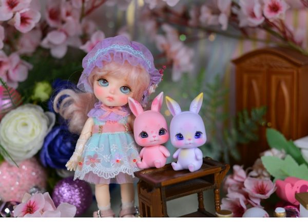 Lati Yellow Blooming Sakura ver Sophie Pink Skin Full Set 16cm - Image 5