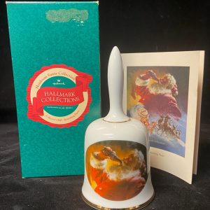 Hallmark Collections Heirloom Santa Collector’s Porcelain Bell Refreshing Pause (Coca-Cola) 1991