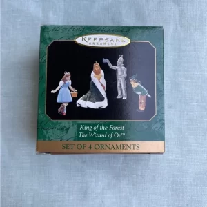 Hallmark Ornament Wizard of Oz King of the Forest 1997 (Set of 4)