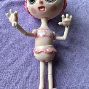 Ruby, Magical Musical Lady 23cm (9″) Snow White Resin Full Body Pink tones Handpainted by Nefer Kane