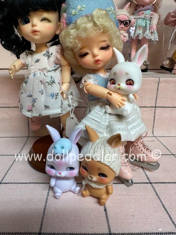 Lati Pet Rabbit White Thoughtful Face 4" - Image 2