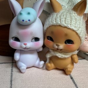 Lati Pet Rabbit Light Purple Smile Face 4″ New Mint