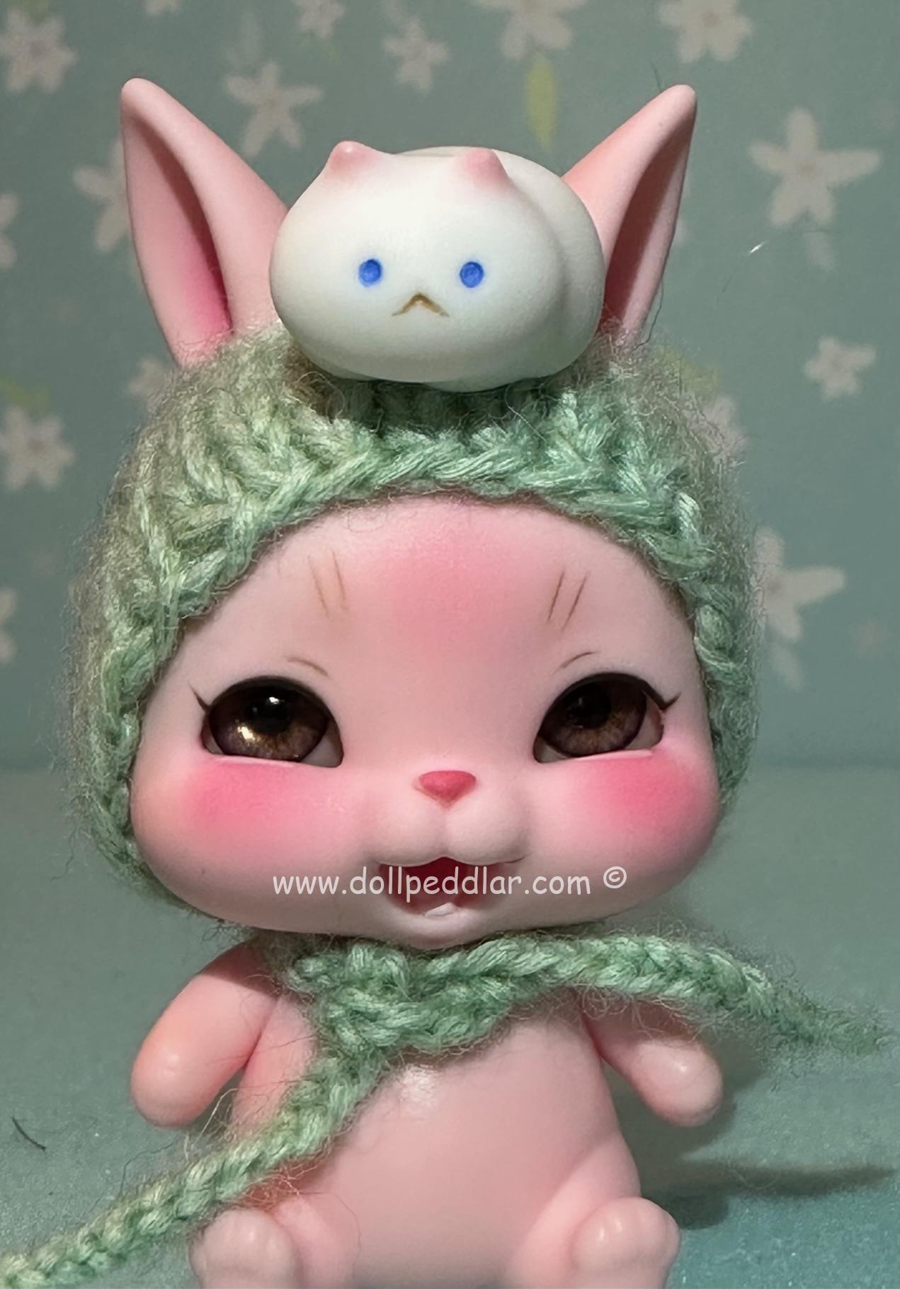Lati Pet Rabbit Pink Laughing face 4" 10cm
