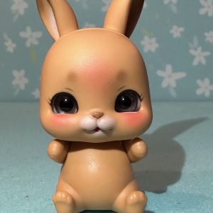 Lati White Pet Rabbit Tan Smile Face 4″ TAN is USA EXCLUSIVE