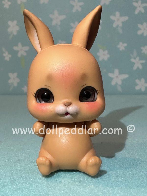 Lati White Pet Rabbit Tan Smile Face 4" TAN is USA EXCLUSIVE