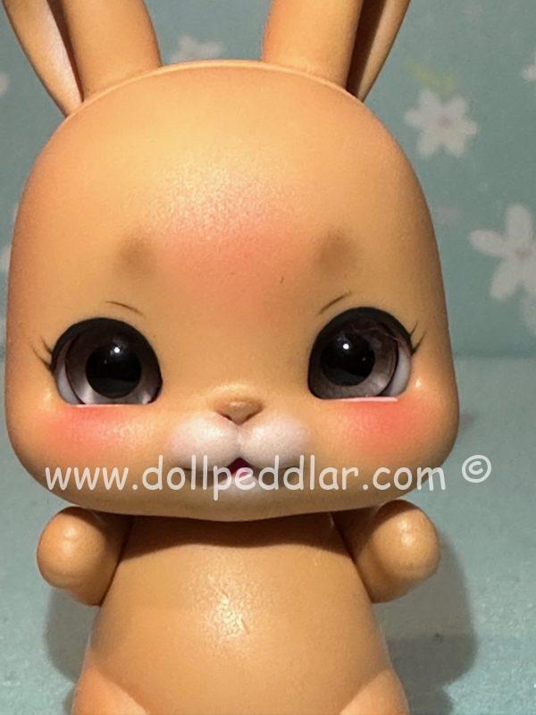 Lati White Pet Rabbit Tan Smile Face 4" TAN is USA EXCLUSIVE - Image 5