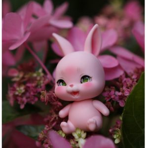 Lati White  Rabbit Pet  Pink Laughing  10cm, 4″  – Must Combine with Purchase of LW, LY, LL at retail