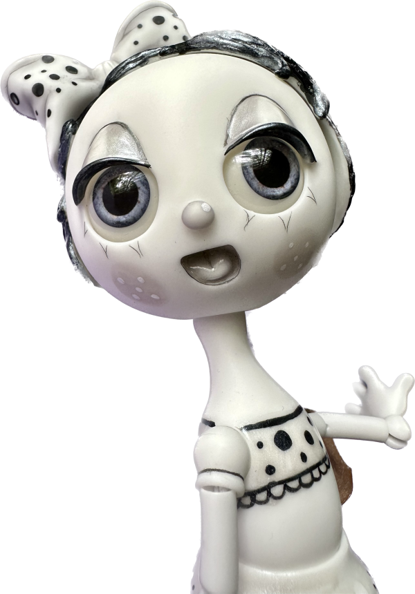 Ruby, Magical Musical Lady 23cm (9") Snow White Resin Full Body Handpainted by Nefer Kane - Image 7
