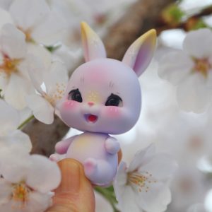Lati White Rabbit Pet Light Purple Laughing  4″  Must Combine with Purchase of LW, LY, LL at retail