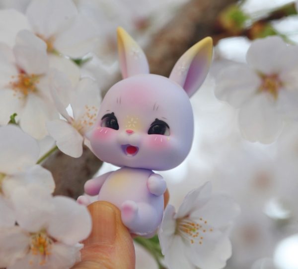 Lati Pet Rabbit Light Purple Laughing  4"