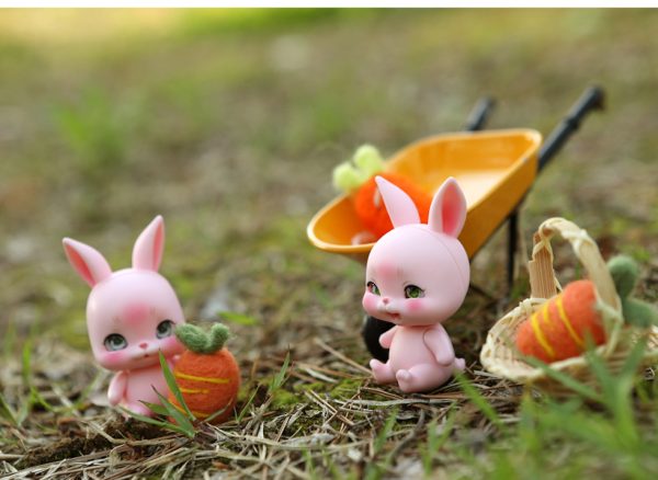 Lati  Pet Rabbit Pink Smiling  face 4" - Image 5