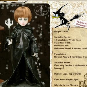 Elf Doll Halloween Hana Devil Outfit & Wig  20cm