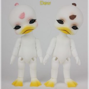 Doll Factory Pet Ari Dickie Dew White resin with brown faceup and body blushing 5″