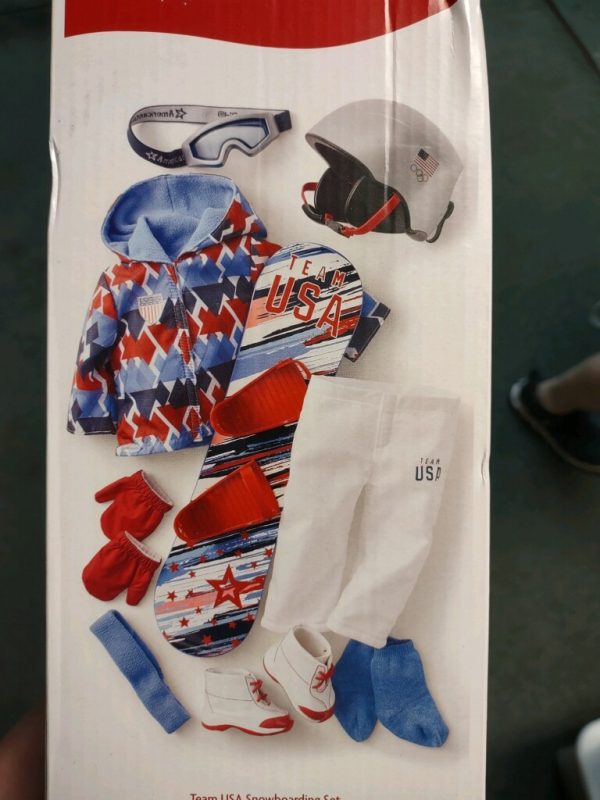 American Girl Team USA Outfit Set w/ Snowboard 18" MeadowDolls, Sophia, Tonner My Imagination, Alexander NRFB - Image 4