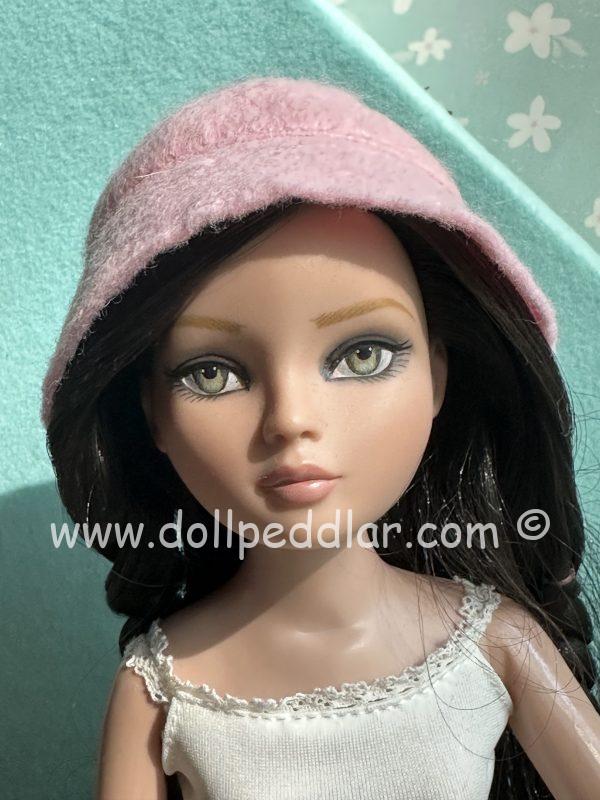 Felt Cloche Light Pink Hat (Modeled on 7-8" Head) - Image 3