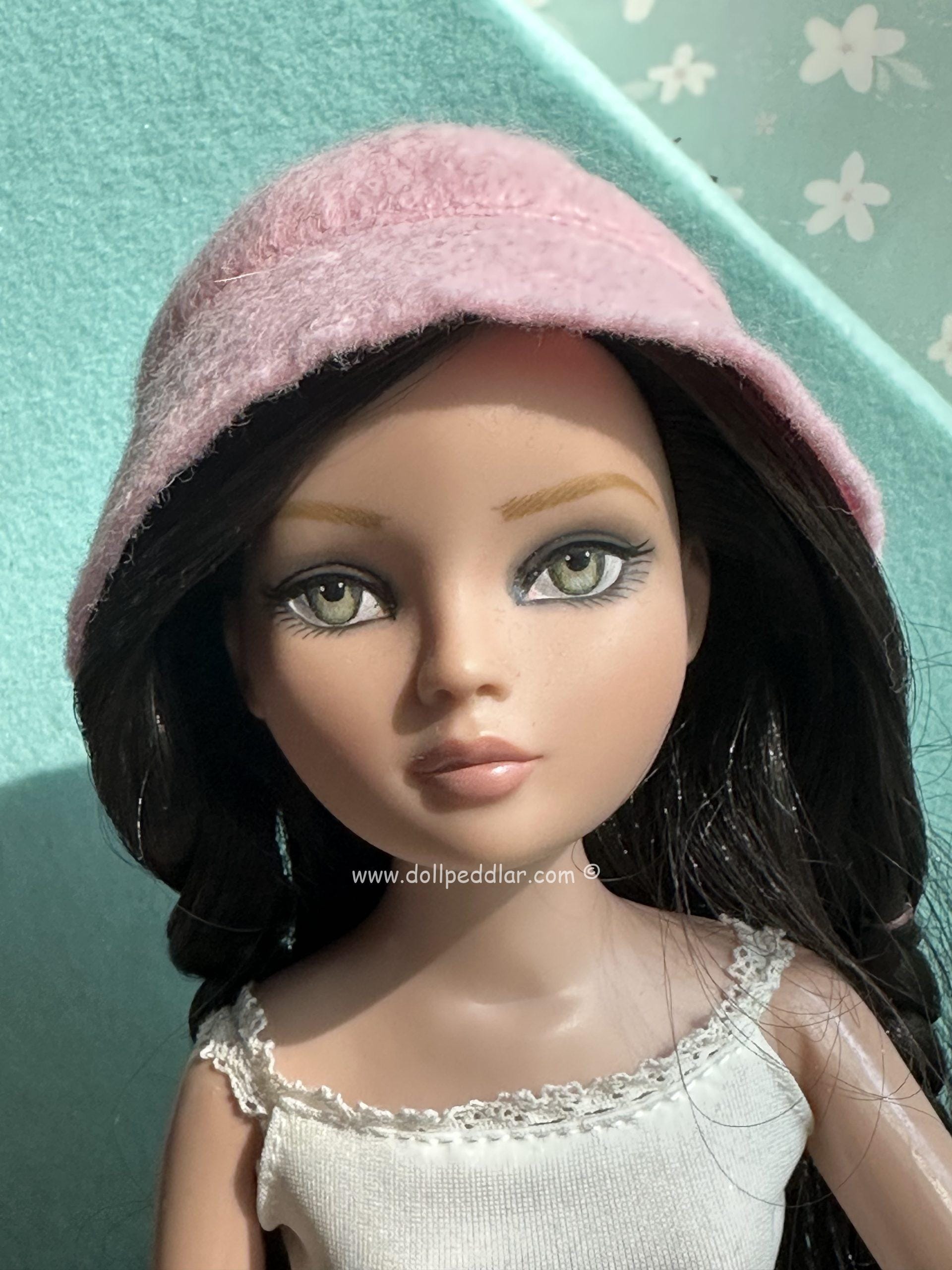 Felt Cloche Light Pink Hat (Modeled on 7-8" Head) - Image 3
