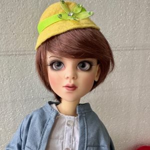 One of a kind 16″ Goodreau resin bjd with artist faceup with Goodreau outfit Mint condition