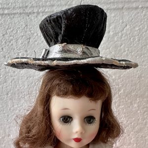 Stuffed Black Top Hat (Modeled on 4-5″ Head)