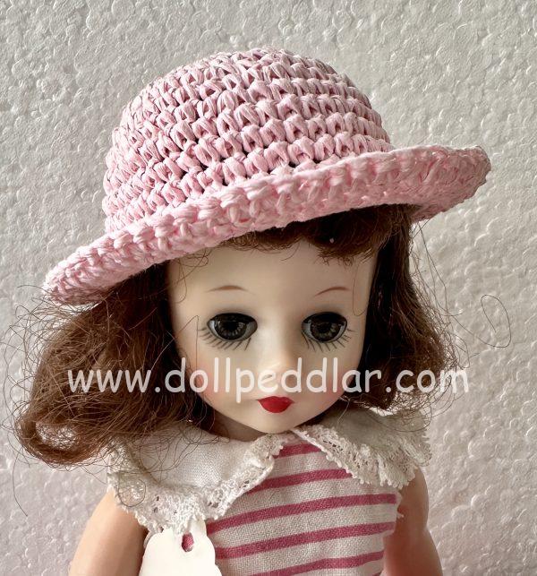 Pink Crochet Hat (Modeled on 4-5" Head) - Image 2