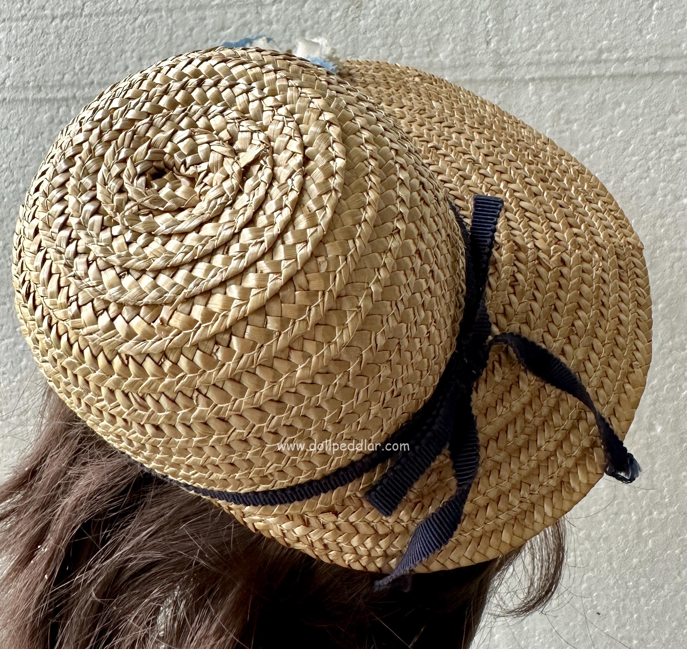 Straw Hat Bonnet 