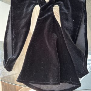 Black Medieval Velvet Dress for 12″ Dolls
