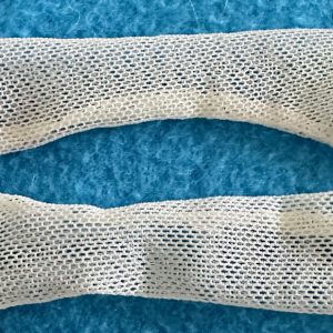 White mesh opera length fashion doll gloves 16″