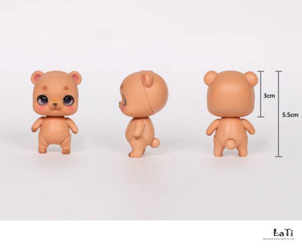 Lati  New Pets:  "Bebe" the Bear Tan Skin 4" New Mint - Image 9