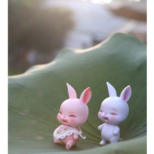 Lati’s New Pets “RABI” Pink. Sleeping  4″ New Mint
