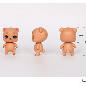 Lati  New Pets:  “Bebe” the Bear Tan Skin 4″ New Mint