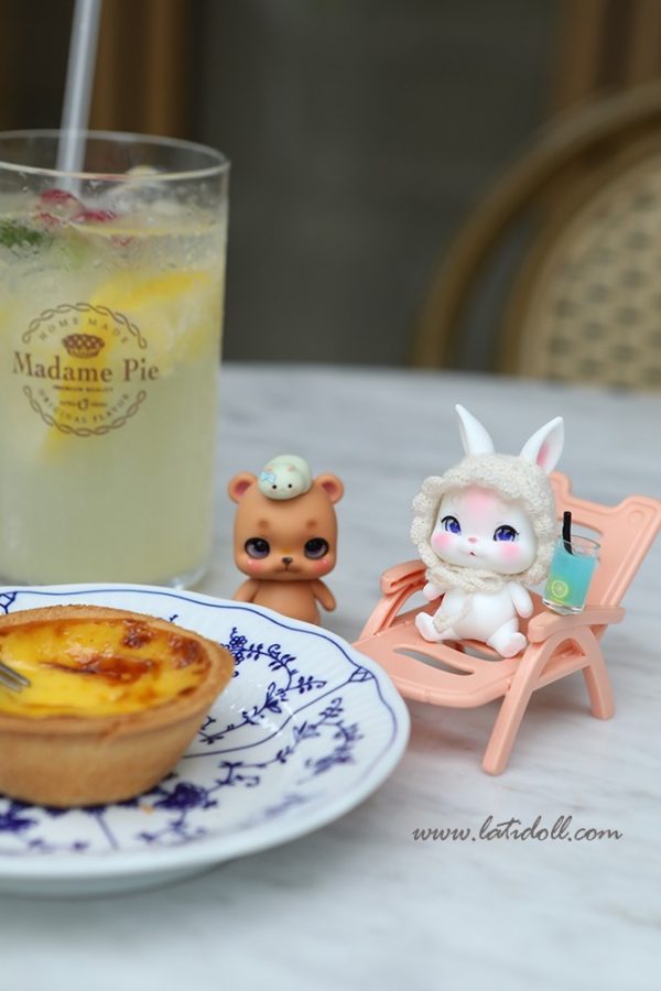 Lati's New Pets "RABI" white skin. 4" New Mint - Image 6