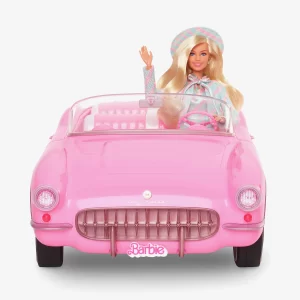 Barbie’s Corvette from Barbie the Movie by Hot Wheels RC, Remote Control Corvette  NRFB MIB