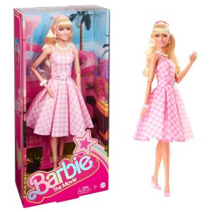 HPJ96 Barbie The Movie Barbie Pink Gingham Dress