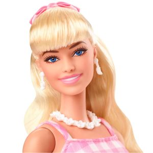 HPJ96 Barbie The Movie Barbie Pink Gingham Dress