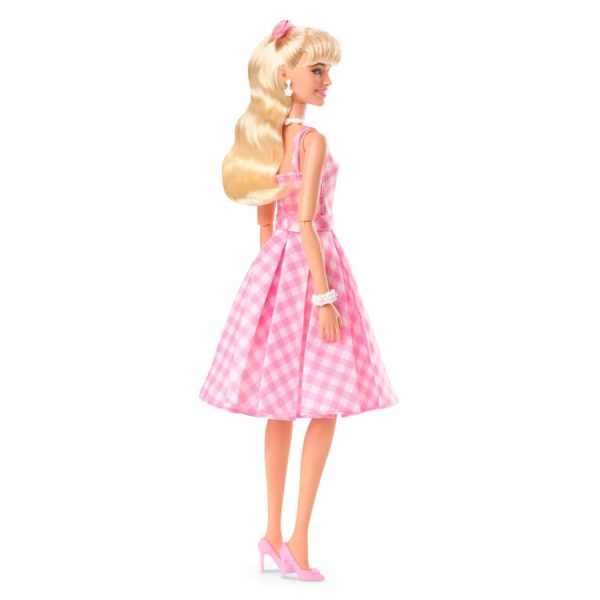 HPJ96 Barbie The Movie Barbie Pink Gingham Dress - Image 3