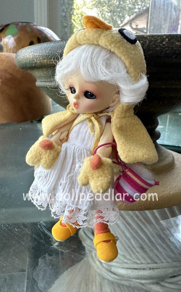 Honee-B Cuddly Chick Dressed Doll Resin BJD w/Makeup, Wig, & Eyes Included - Image 2