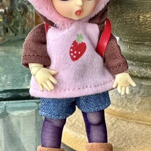 Honee-B 4.5″ School Day Dressed Doll Resin BJD w/Makeup & Eyes Included