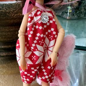 Rose  bb flocking Jemima Cricket 7″ SunKissed resin painted by Rose Dressed  NEW Mint w/COA,