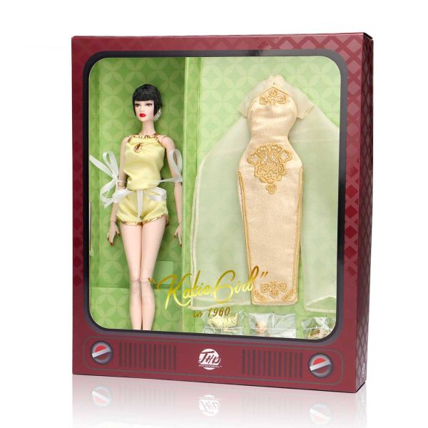 JHD FashionDoll 5th Anniversary KatieGirl Gold Qipao 12" PALE GOLD TAP PANT & TOP ONLY - Image 2