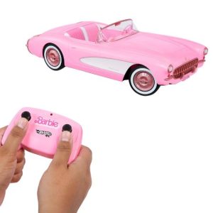 Barbie’s Corvette from Barbie the Movie by Hot Wheels RC, Remote Control Corvette  NRFB MIB