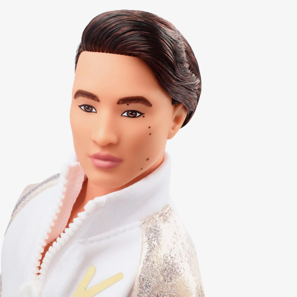 HPK04 Barbie the Movie Ken Doll in White and Gold Tracksuit - Image 4