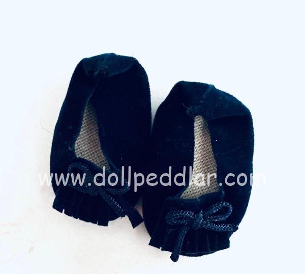 Midnight Blue with Bow Vintage 'Suede' 35mm;  1-3/8" length