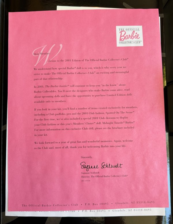 2001 Barbie Collector's Club Welcome Kit with Outfit FIRST MEMBERSHIP KIT NRFB in Shipper - Image 5